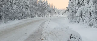 Snöröjningen är usel på inlandsvägarna
