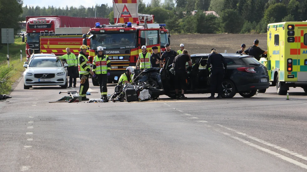 En mc-förare avled efter trafikolyckan på riksväg 77 i september förra året. 