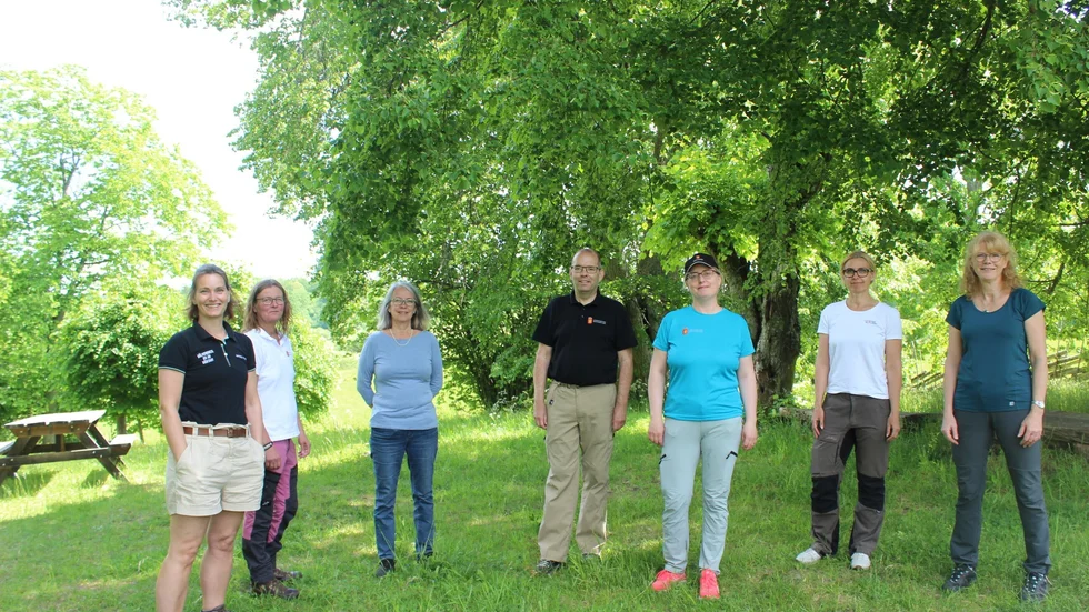 Veronica Eriksson, Ann-Louise Södersten, Annika Holmström, Carl Fredrik Graf, Ulrika Larsson, Josefin Schön och Anne Hederén är med på bilden. 