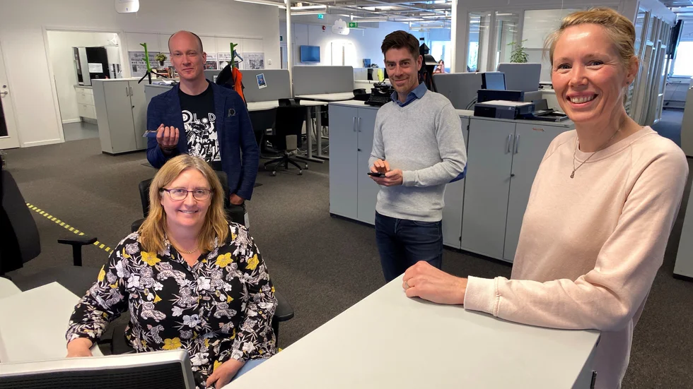 UNT:s Catrin Pihl, Jonas Kihlander, Kalle Sandhammar och Johanna Åberg Lundén.