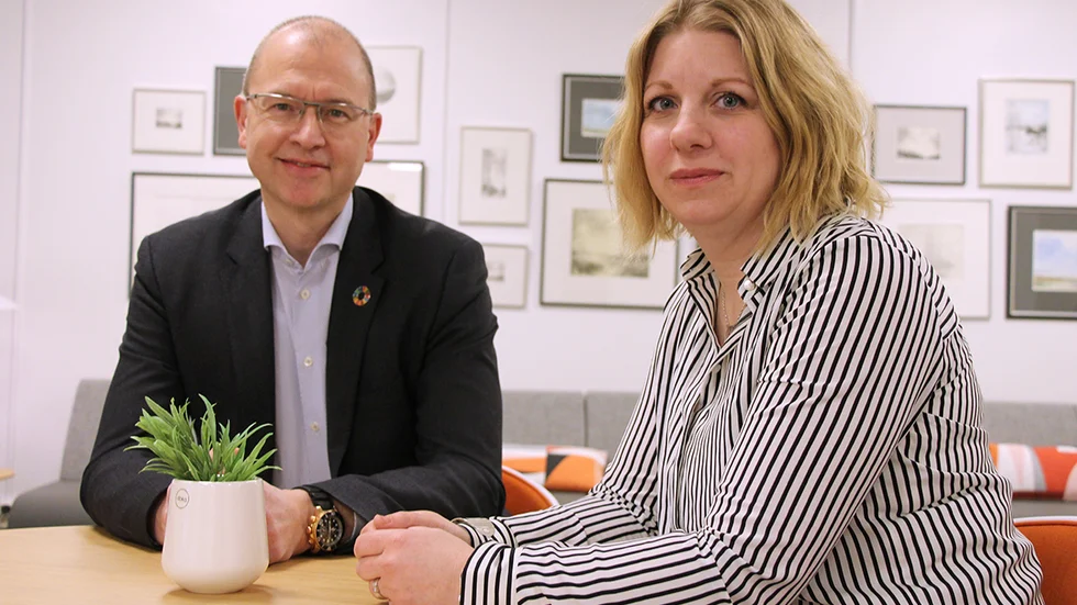 Gunnar Eikeland och Erika Mattsson.
