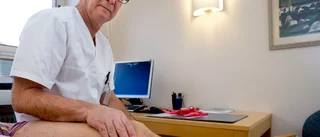 Benet svullnade kraftigt efter operation
