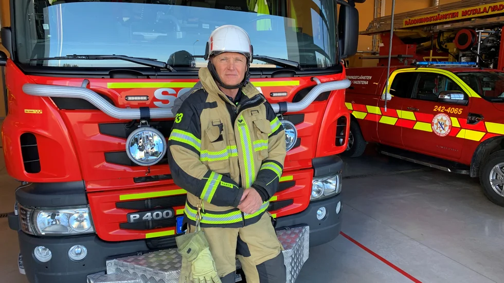 Stefan Samuelsson var i tjänst när branden tog fart igen. Efter branden har räddningstjänsten arbetat mycket med att återställa material och förbättra sina arbetssätt.