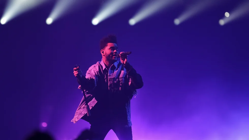 The Weeknd toppar singellistan. Arkivbild.