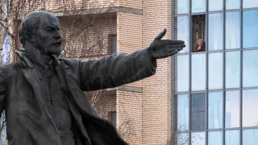 En staty föreställande Vladimir Lenin har rests i tyska Gelsenkirchen. På bilden en Leninstaty i S:t Petersburg i Ryssland. Arkivbild.