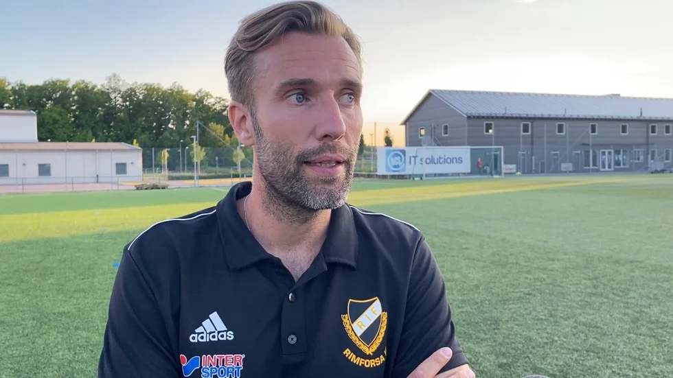 Erik Svensson, tränare i Rimforsa IF.