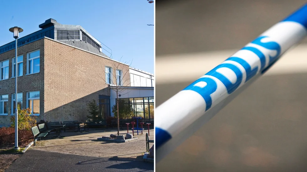 Ett inbrott har skett i en container vid Celsiusskolan.
