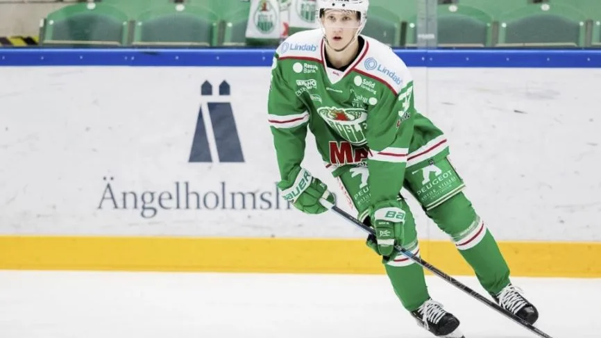 Karl Påhlsson provar vingarna i hockeyallsvenskan och gör det i Hästen-tröjan.