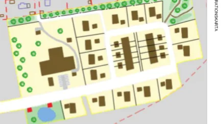 Planritning Kullerstad 3:2. Skissen kan komma att skilja sig från hur det blir sen.