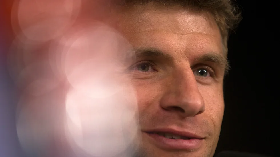 Thomas Müller blir sitt Bayren München trogen. Arkivbild.