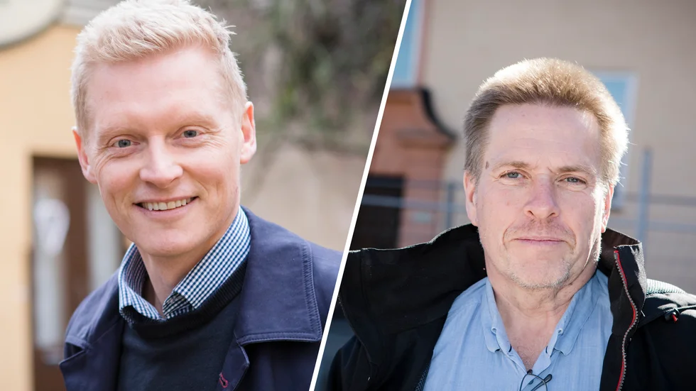 Fredrik Ydevall, marknadschef på Hyreshuset och Ingmar Eriksson, vd på KFAB arbetar med att hjälpa hyresgäster som hamnat i en ekonomisk utsatt situation.