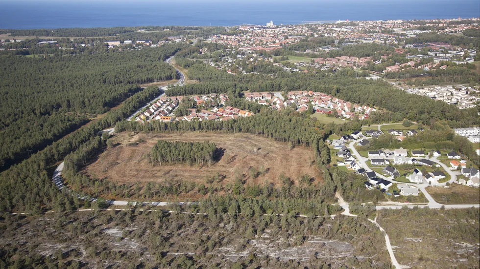 Kvarteret Brodösen på Terra Nova, innan området bebyggdes.