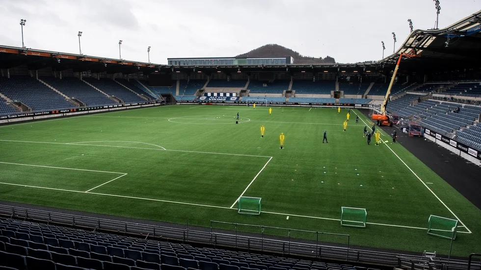 Viking Stavangers stadion – blivande spelplats för klubbarna i den norska elitserien? Arkivbild.