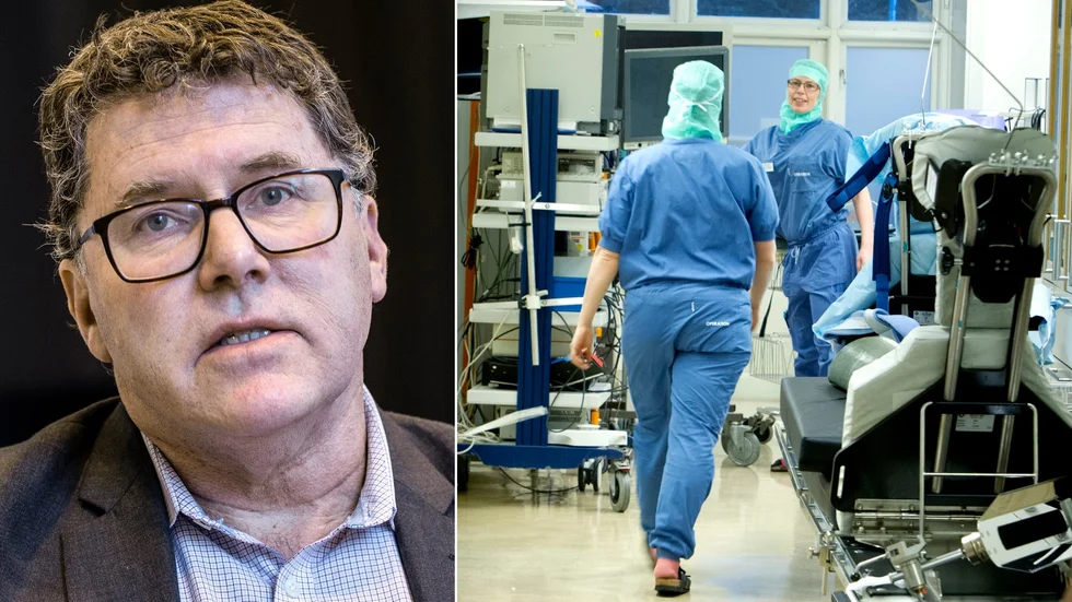 "Vi gör 30 procent av den vård vi planerat sedan sex veckor tillbaka", säger Eric Wahlberg, sjukhusdirektör på Akademiska sjukhuset.