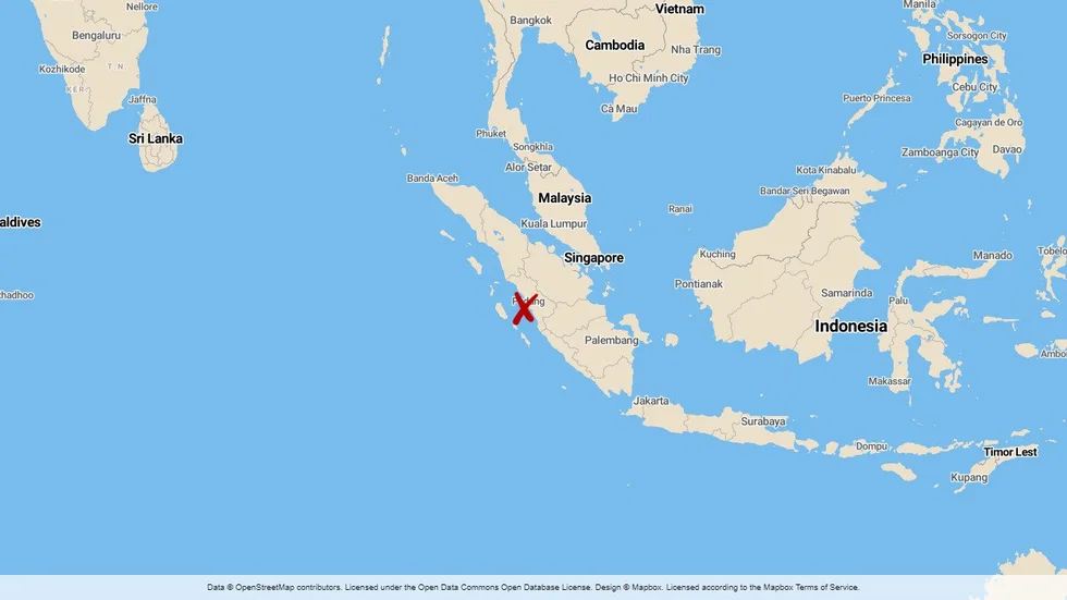 Nio personer har omkommit i en olaglig guldgruva på ön Sumatra i Indonesien.