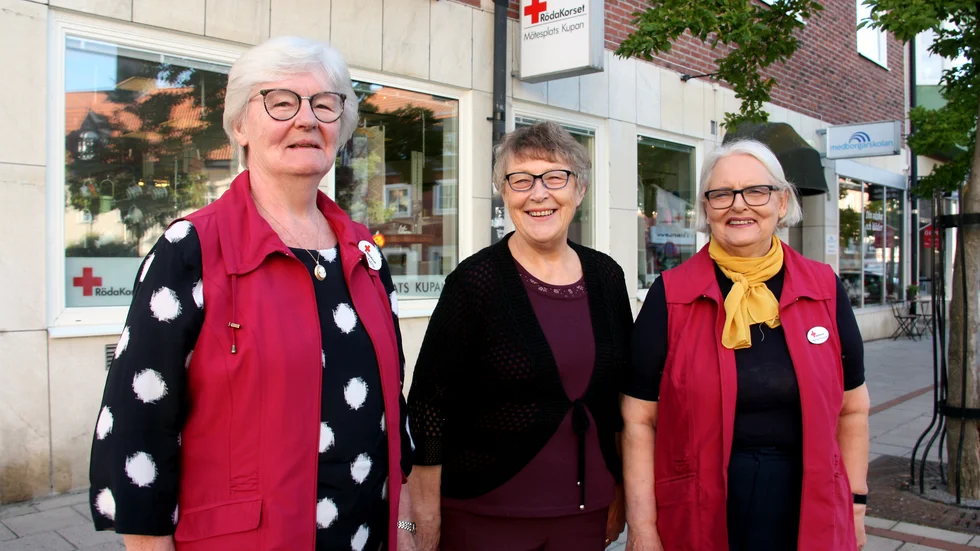 Ann-Katrin Ohlson, Gull-Maj Ericson och Marie-Louise Sjöcrona har varit med på Kupan under alla 15 år.