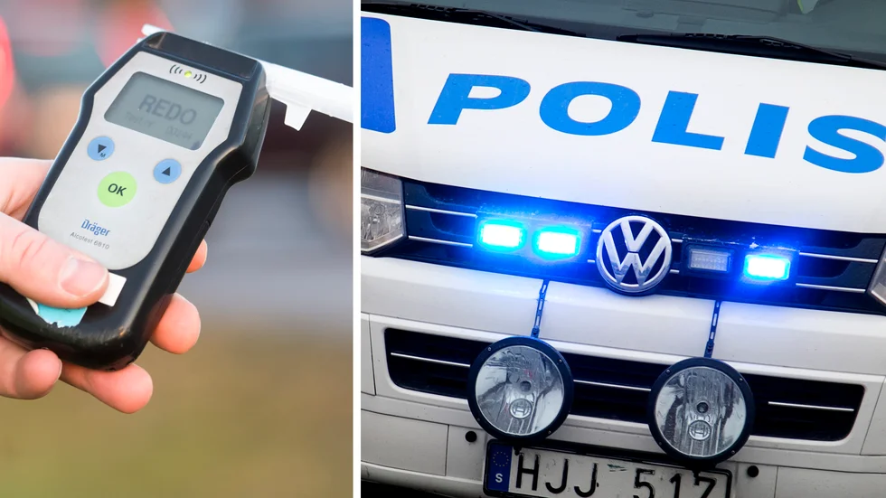 Händelsen inträffade på Breviksvägen i Västervik vid 17.40-tiden på torsdagseftermiddagen.