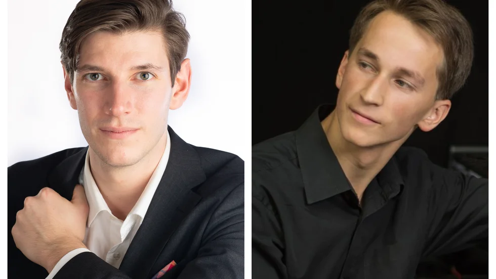 Barytonsångaren Helgi Reynisson (tv) och den lettiske pianisten Daumants Liepinš är årets Wallstipenidater.