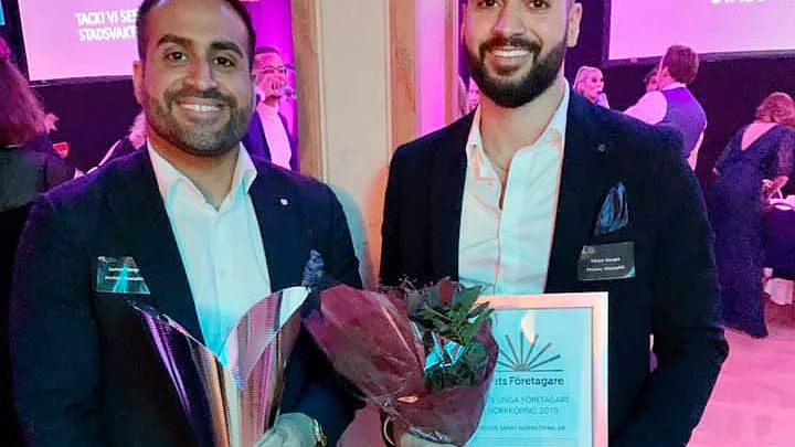 Samuel och Viktor Gergin utsågs till "Årets unga företagare" tillsammans med Simon Gergin när "Årets unga entreprenörer" utsågs på torsdagskvällen.