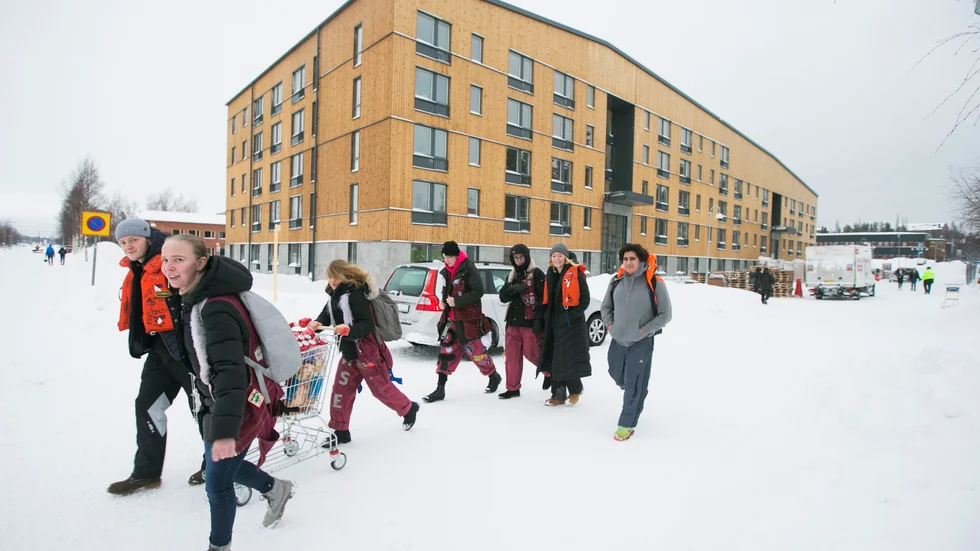 Nu flyttar studenterna in i de nya studentbostäderna på campus vid LTU.