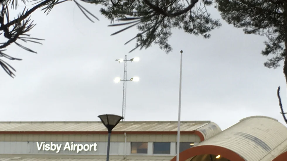 Antalet passagerare som flög till och från Visby flygplats har minskat. 