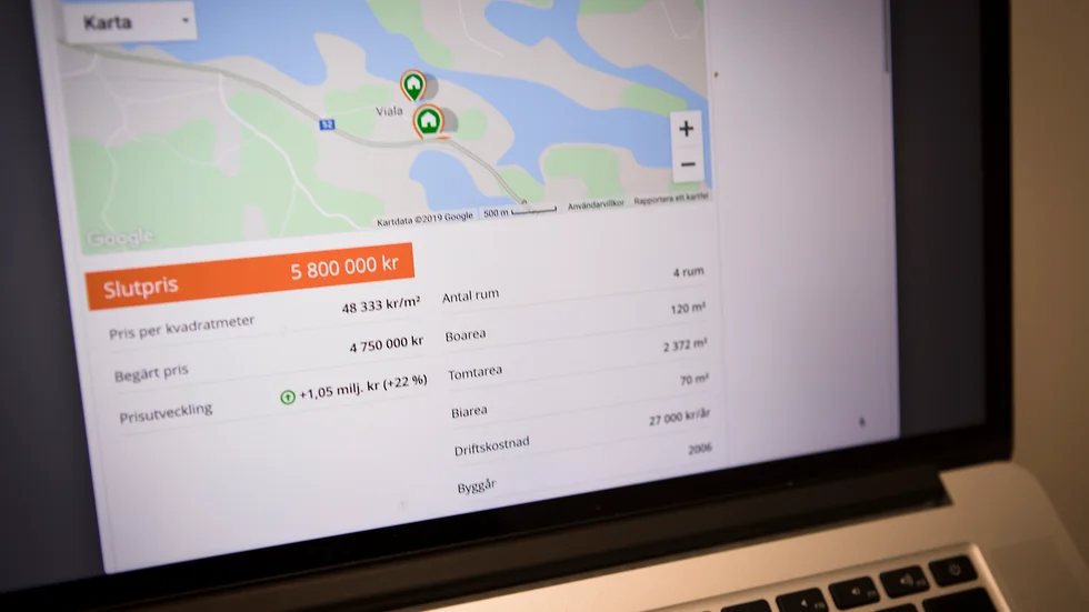 Det dyraste huset såldes i Viala för 5,8 miljoner kronor.