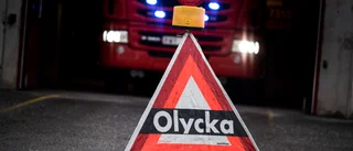 Trafikolycka på E10 söder om Svappavaara