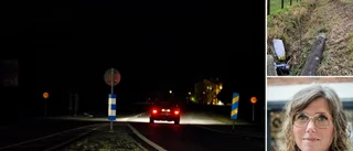 Mörkt i Träkumla efter olyckan – gatlyktor ersätts inte
