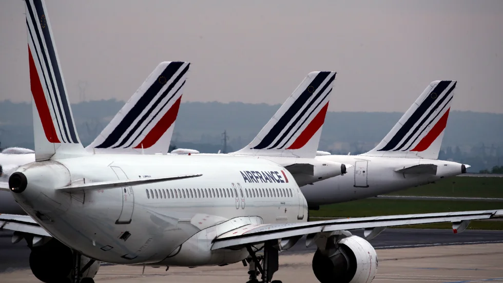 Air France-KLM rapporterar kvartalssiffror. Arkivbild