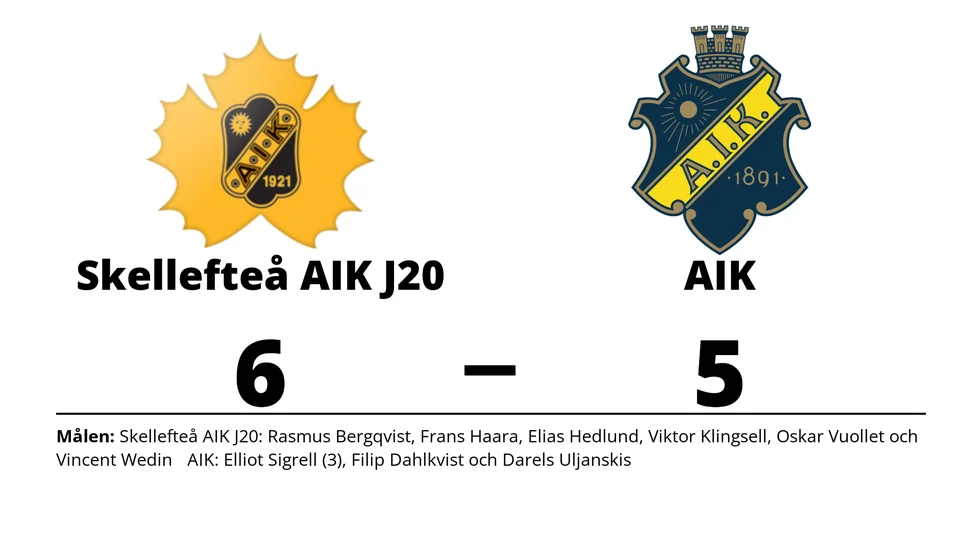 Skellefteå vann mot AIK