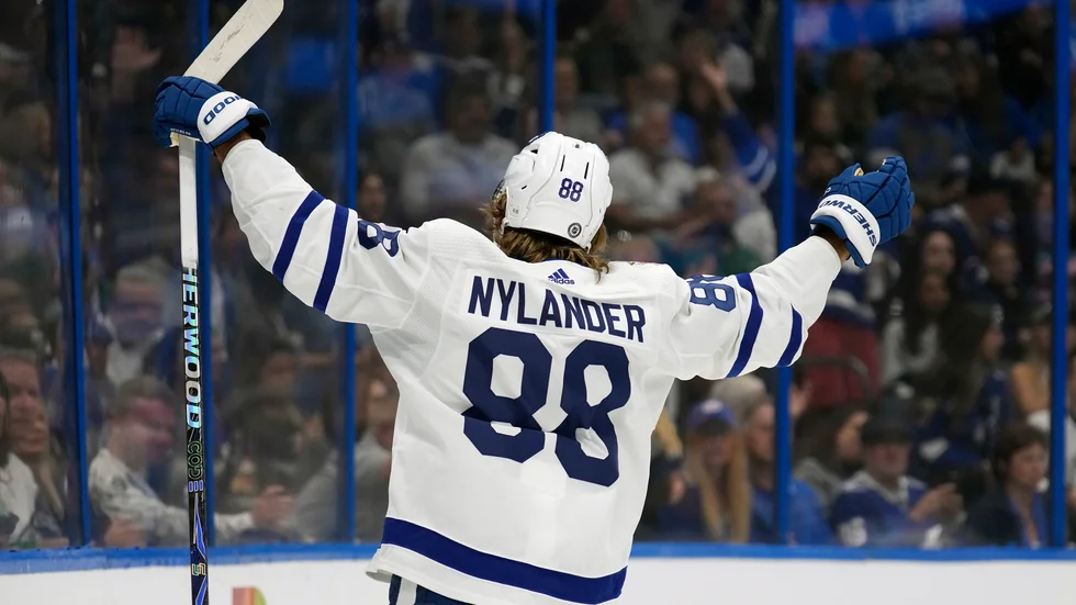 William Nylander är i storform inför NHL Global Series i den svenska huvudstaden. Arkivbild.