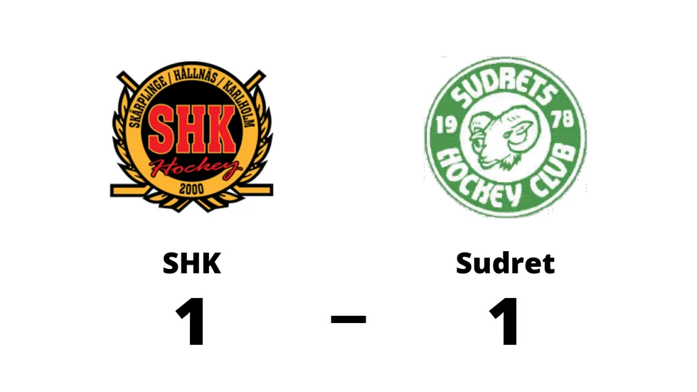 SHK Hockey Club spelade lika mot Sudrets HC