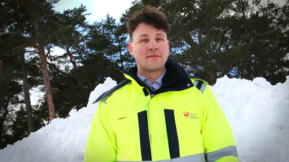 William Forslund, enhetschef gata och trafik, säger att det rör sig om enorma mängder snö.