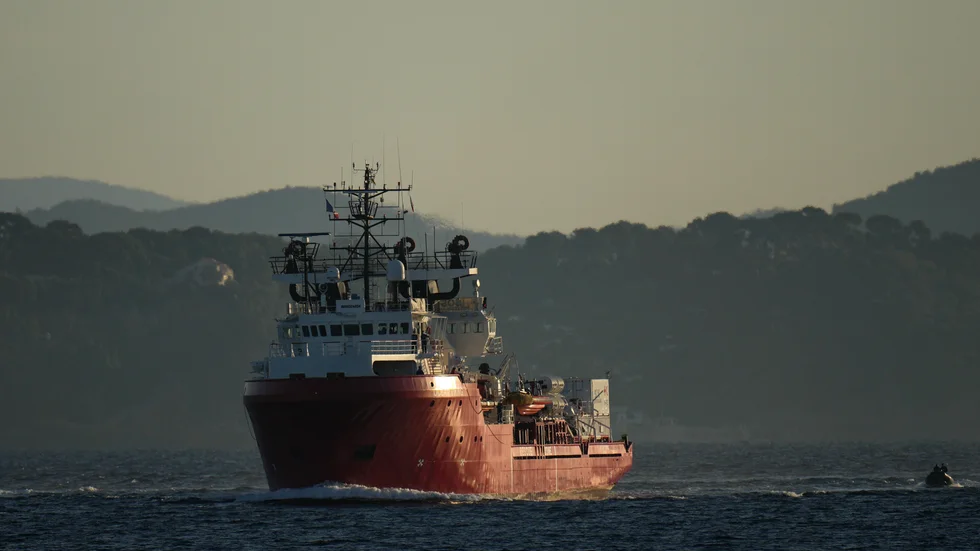 Fartyget Ocean Viking trafikerar centrala Medelhavet. Arkivbild.
