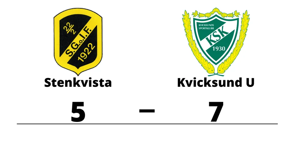 Stenkvista GoIF förlorade mot Kvicksunds SK U