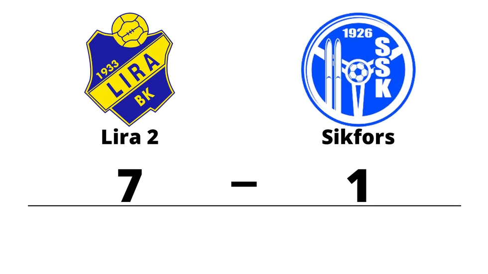 Lira BK 2 vann mot Sikfors SK 9 mot 9