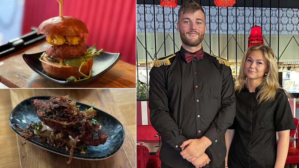 Pinchos Felix Mobäck och Clara Ingvald är glada över restaurangens senaste nyhet.