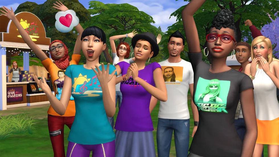 Skärmbild från "The sims 4". Pressbild.