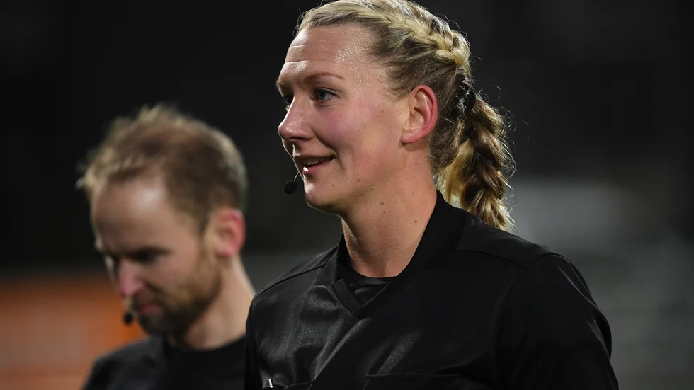 Svenske VM-domaren Tess Olofsson. Arkivbild.