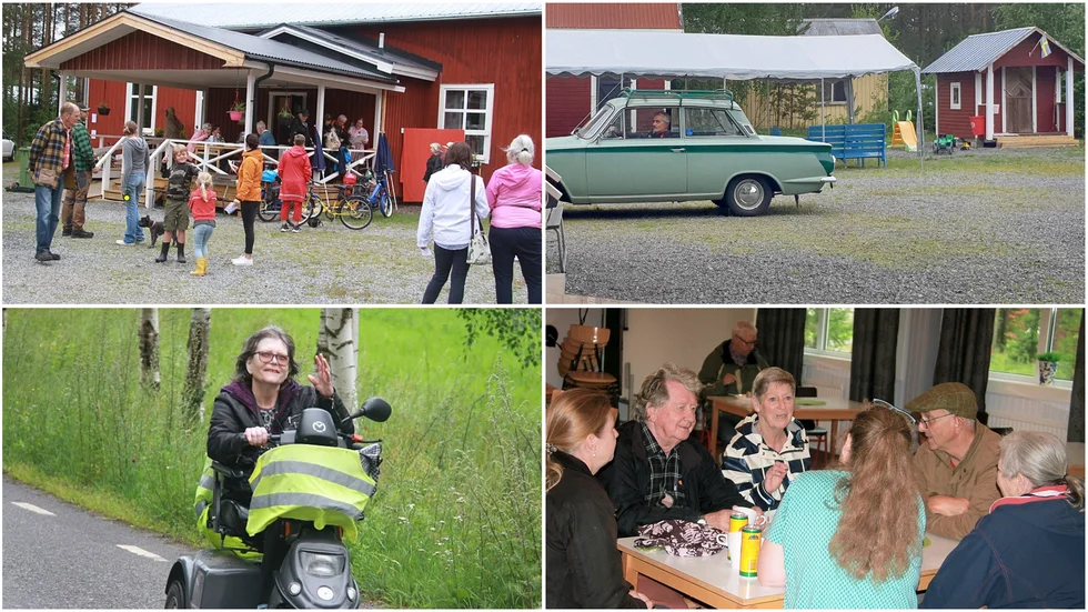Många deltog i aktiviterna på Nystrandsdagen. Där fanns veteranbilsutställning, tavelutställning, fisketävling, luftgevärsskytte och sång och musik.