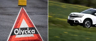 20-åring voltade med bil i Eksta