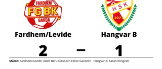 Äntligen seger för Fardhem/Levide mot Hangvar B