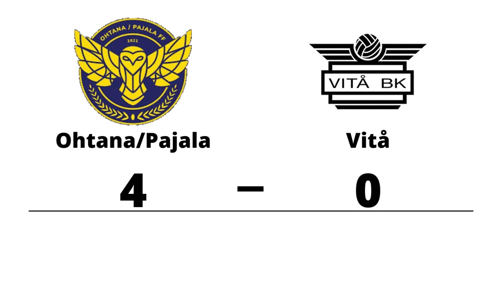 Ohtana/Pajala FF vann mot Vitå BK