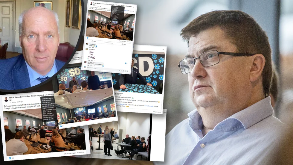Sverigedemokraterna Gotlands ordförande Lars Engelbrektsson uppger för tingsrätten att föreningen inte hade ”kännedom” om att bolaget som kräver dem på pengar drivs av en före detta SD-topp. Nu kan Helagotland visa att ordförandens påståenden är osannolika.