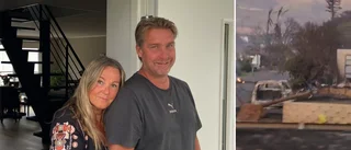 Öppnad grind räddade Enköpingsparet i katastrofbranden på Hawaii