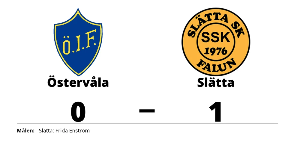 Östervåla IF förlorade mot Slätta SK