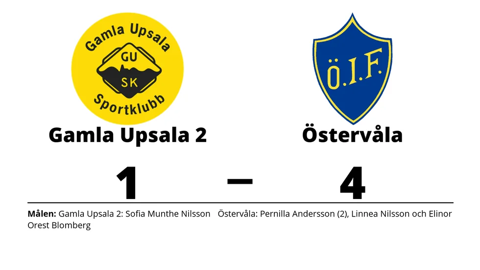 Gamla Upsala SK 2 förlorade mot Östervåla IF