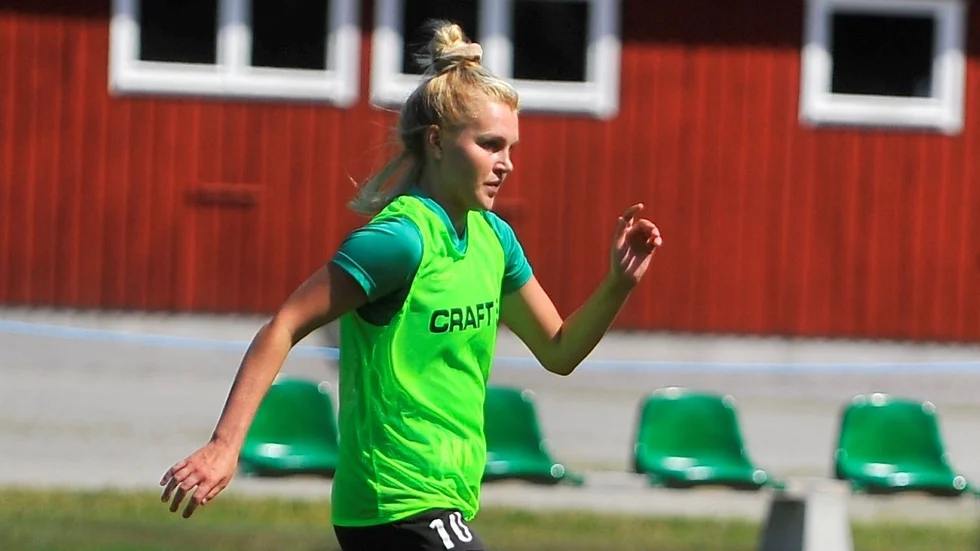 Alicia Kaski Karlsson, spelaren i IK Tun som hållit i klubbens insamling till Musikhjälpen.