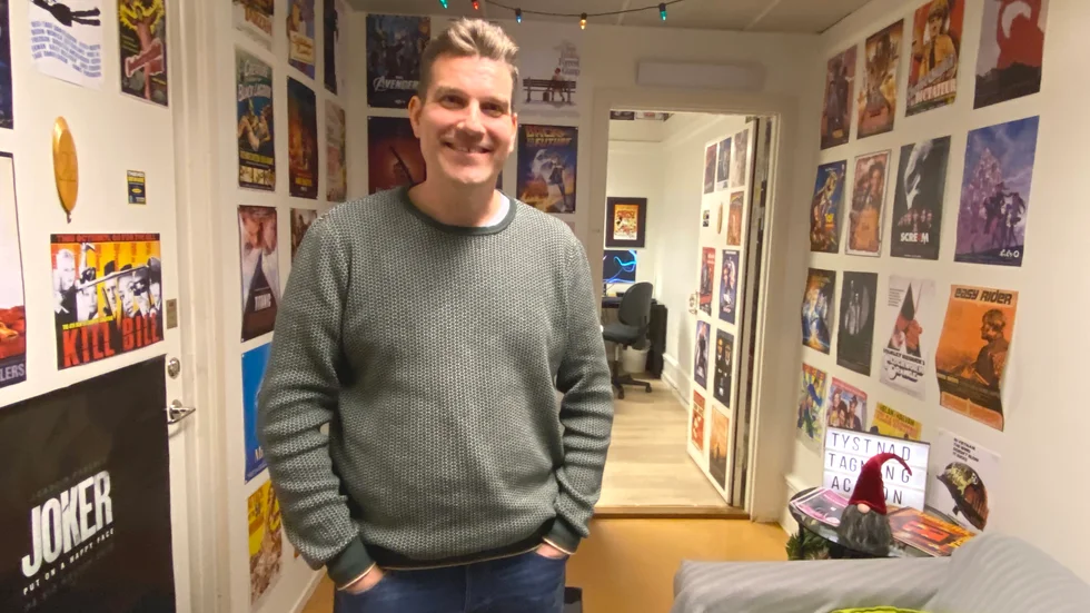 Musik, text och film är Jesper Karlsson stora intresse vid sidan om jobbet som filmpedagog på Kulturskolan. Han är en av finalisterna till Årets Finspångare.