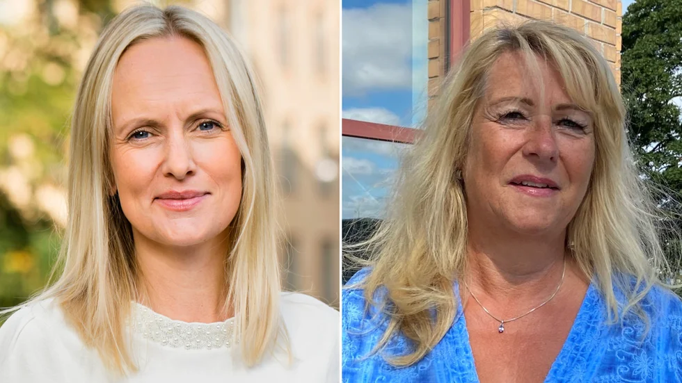 "Det är en ganska liten insats som ändå betyder en hel del för den upplevda tryggheten", säger Sofia Könberg (L), till vänster i bild. Hon har skrivit motionen tillsammans med Mia Nerby (C).